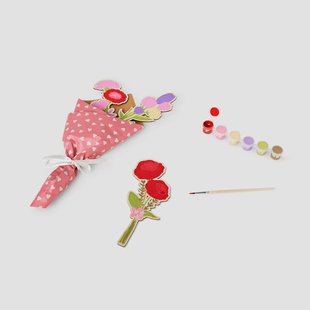 DIY houten boeket met verf