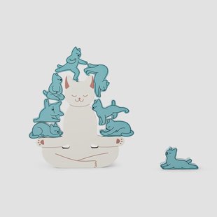 Yoga katten stapelen spel