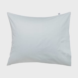 Mille Notti Satina plain kussensloop Lichtblauw, 50x60 cm