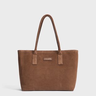 Isabel Bernard Honoré Elin bruine suède schoudertas voor dames