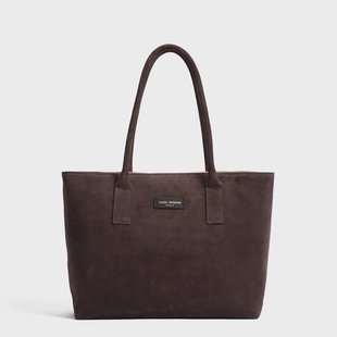 Isabel Bernard Honoré Elin donkerbruine suède schoudertas voor dames