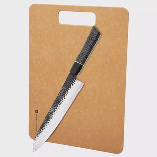 Eden Elements koksmes 20cm met wood fiber snijplank