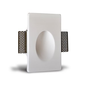 VK Lighting Gypsum - inbouw wandverlichting - 12 x 5,5 x 18 cm - 1W LED - wit