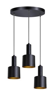 ETH Sledge - hanglamp - Ø 30 x 175 cm - zwart