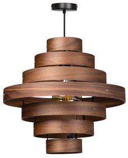 ETH Walnut - hanglamp - Ø 50 x 185 cm - bruin