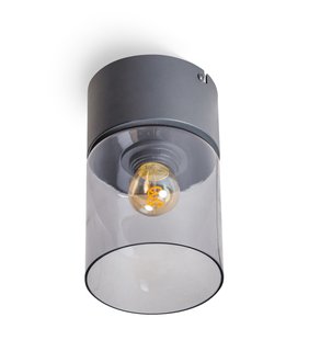 ETH Sledge Glass - plafondlamp - Ø 12 x 18 cm - rook