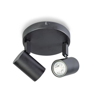 ETH The Common - opbouwspot 2L - Ø 15 x 13 cm - zwart