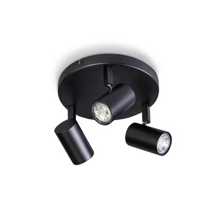 ETH The Common - opbouwspot 3L - Ø 22 x 13 cm - zwart