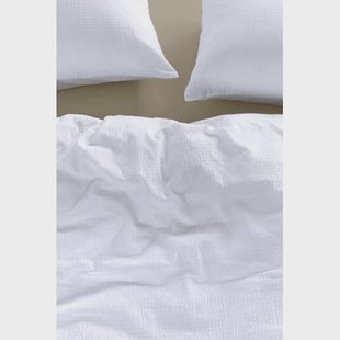 Studio LIVIT seersucker dekbedovertrek 1-persoons wit (140x220 cm)