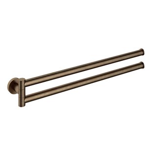 Hotbath &MORE Handdoekhouder Draaibaar AB - Living Colours vormen een natuurlijk patina Verouderd Messing (BAA15AB)