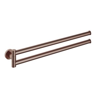 Hotbath &MORE Handdoekhouder Draaibaar BCP Geborsteld Koper PVD (BAA15BCP)