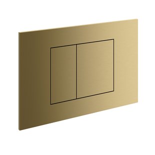 Hotbath &MORE Bedieningspaneel geschikt voor Geberit UP320/UP720/TECE Box 8 BBP PVD Geborsteld Messing PVD (BAS320BBP)