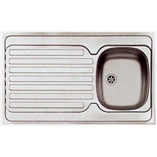 Spoelbak 1 Bak Rvs 100x60cm Met Afdruiprek Rvs