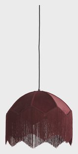 Light & Living Hanglamp 'Malacia' Velvet, 40cm, kleur Bordeaux