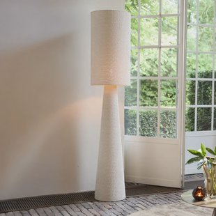Light & Living Vloerlamp 'Micky' Bouclé, 180cm, kleur Zand