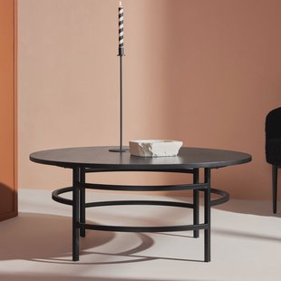 Nohr Ronde Salontafel 'Vu' MDF, 100cm, kleur Zwart