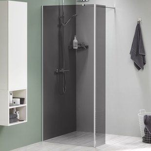 Sealskin Inloopdouche Mix&match 88x200cm - Geborsteld Rvs Profiel - 8 Mm Grijs Glas