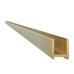 Sealskin - Muurprofiel Mix&match 200cm - Goud Kleurig - Voor 8 Mm Dik Glas