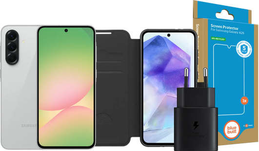 Samsung Galaxy A56 128GB Grijs 5G + Compleet Accessoirepakket