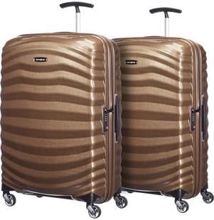 Samsonite Lite-Shock Spinner 69cm Duo Pack Sand