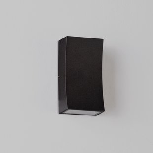 Nova Luce Boxy - buiten wandverlichting - 6,5 x 12 x 3,8 cm -  6W LED incl. - IP65 - donker antraciet