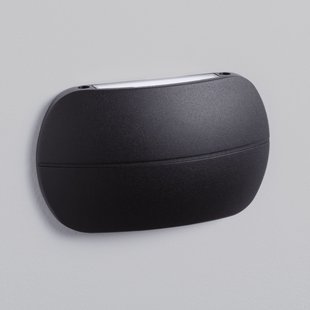 Nova Luce Prato - buiten wandverlichting - 18,4 x 11 x 3,6 cm - 10W LED incl. - IP65 - zandzwart