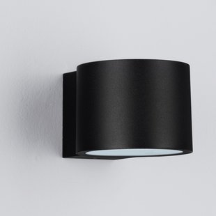 Nova Luce Beta - buiten wandverlichting - Ø 9 x 6,8 x 11 cm - 8W LED incl. - IP54 - zandzwart
