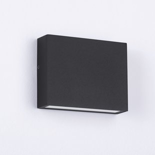 Nova Luce Tick - buiten wandverlichting - 11,5 x 9 x 3 cm - 4W LED incl. - IP54 - zandzwart