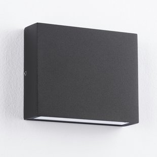 Nova Luce Tick - buiten wandverlichting - 11,5 x 9 x 3 cm - 7W LED incl. - IP54 - zandzwart