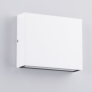 Nova Luce Tick - buiten wandverlichting - 11,5 x 9 x 3 cm - 7W LED incl. - IP54 - zandwit