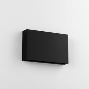 Nova Luce Yoko - buiten wandverlichting - 20 x 12,5 x 3,9 cm - 7W LED incl. - IP65 - zandzwart