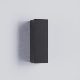 Nova Luce Orion - buiten wandverlichting - 8 x 16 x 4,5 cm -  4W LED incl. - IP54 - donker antraciet