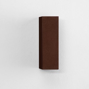 Nova Luce Orion - buiten wandverlichting - 8 x 16 x 4,5 cm -  4W LED incl. - IP54 - corten