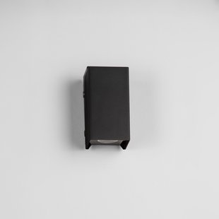 Nova Luce Elio - buiten wandverlichting - 7 x 13 x 6,2 cm -  6W LED incl. - IP65 - donker antraciet