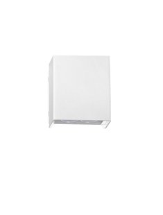 Nova Luce Elio - buiten wandverlichting - 11,4 x 13 x 6,2 cm -  12W LED incl. - IP65 - zandwit