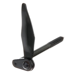 Alberts Luikvastzetter Marseillais Met Houtschroefdraad Dompellak Coating Zwart 130mm