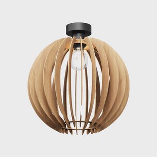 MCJ Plafondlamp Clay, Ø 40 cm, berkenmultiplex, E27