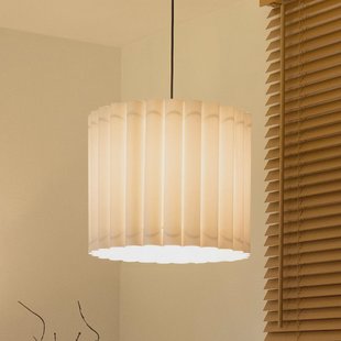 Duolla Hanglamp Aria, wit, microvezel, E27