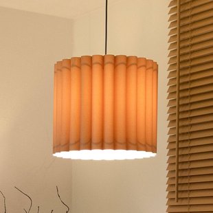 Duolla Hanglamp Aria, cappuccino, microvezel, E27