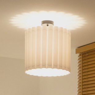 Duolla Plafondlamp Aria, wit, microvezel, E27