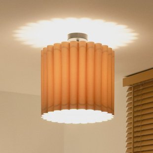 Duolla Plafondlamp Aria, cappuccino, microvezel, E27