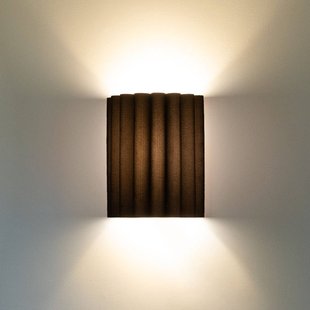 Duolla Wandlamp Aria, zwart, microvezel, E27