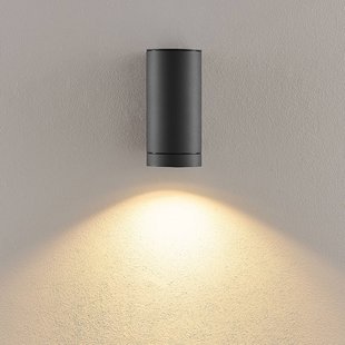 Deko-Light Buitenwandlamp ShoreLine Pro Round, donkergrijs, GU10