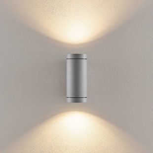 Deko-Light Buitenwandlamp ShoreLine Pro Round up/down, lichtgrijs, GU10