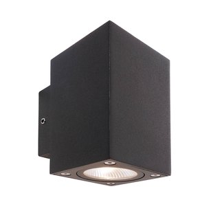 Deko-Light LED buiten wandlamp Cubodo Double Mini, aluminium, donkergrijs