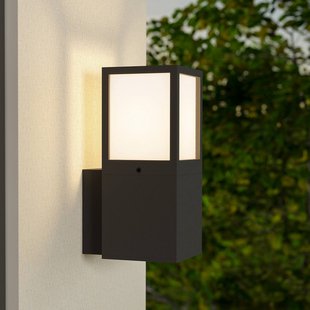 Deko-Light Buitenwandlamp Facado 2 Square, aluminium, donkergrijs, E27