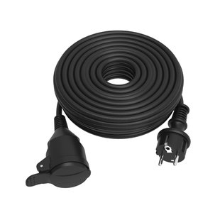 Sencys Verlengsnoer Frans Type H07rn-f 3g2.5mm² 20m Zwart