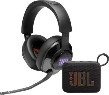 JBL Quantum 400 Zwart + JBL Go 4 Zwart