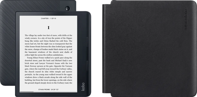 Kobo Sage + Power Sleep Cover Zwart