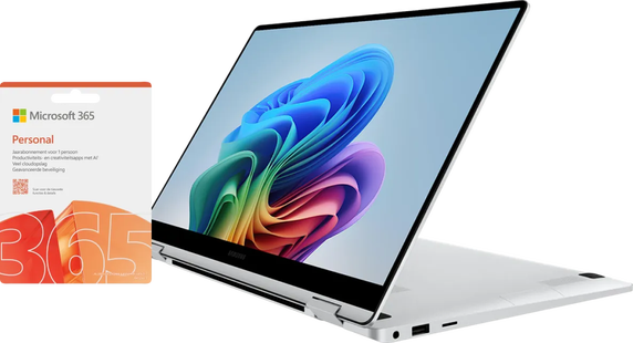 Samsung Galaxy Book5 360 Copilot+ PC NP750QHA-KB3NL + Microsoft 365 Personal NL 1 jaar